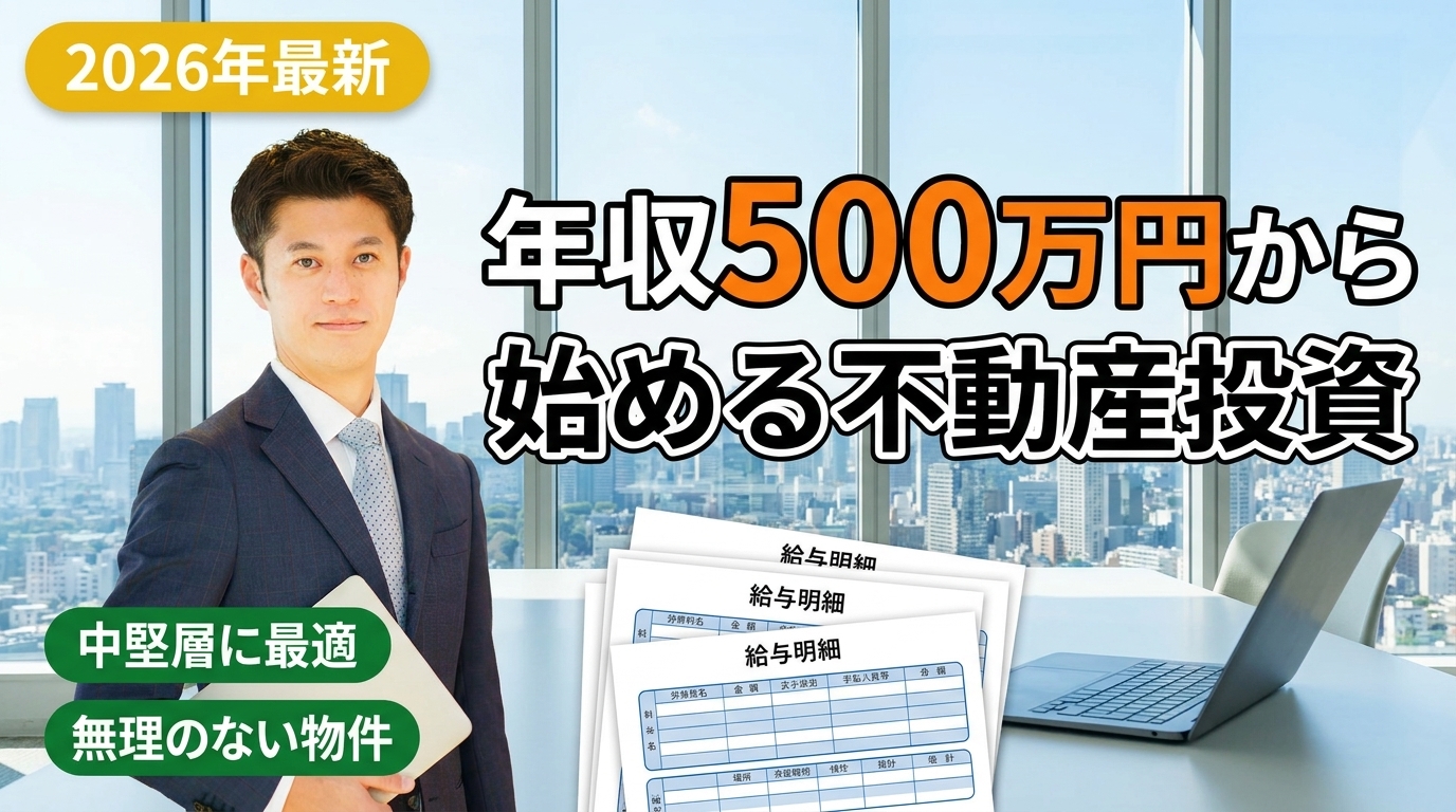 年収500万円から始める不動産投資 中堅層にこそ向く理由