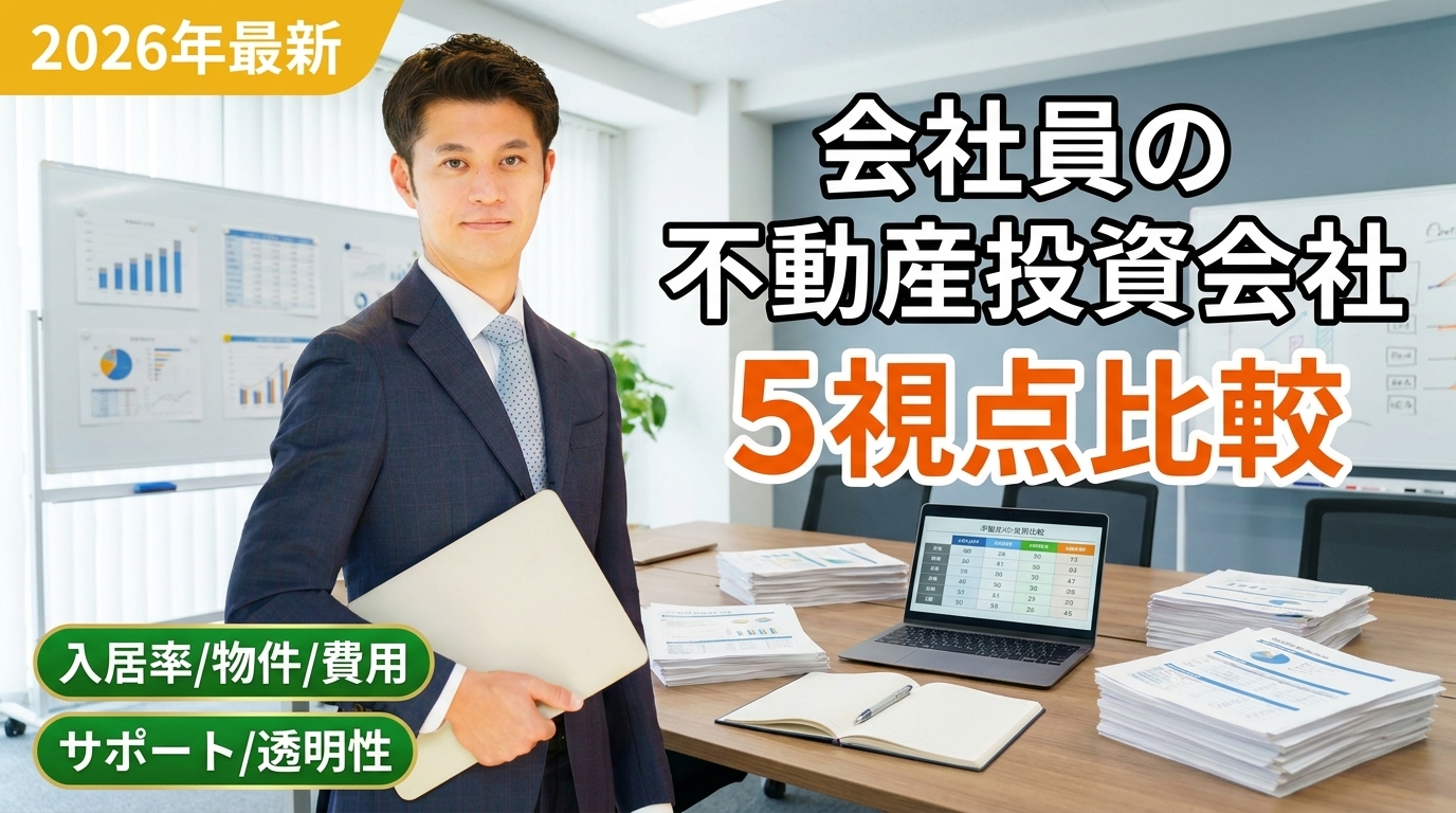 会社員の不動産投資 業者比較の5つの視点